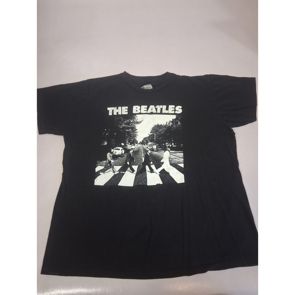 The Beatles Abbey Road Graphic T-Shirt Black Mens Large 2022 Apple Corps Tee